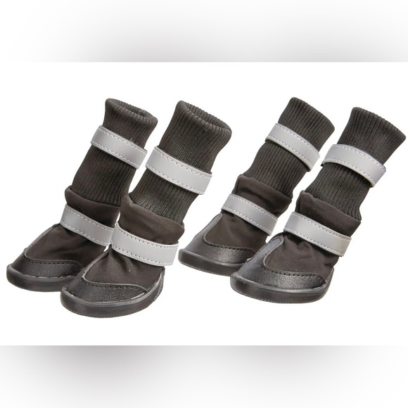 NWT Petco Paw Protect Dog Boots/Shoes For All-Weather, Assorted Sizes, Black - Picture 4 of 5
